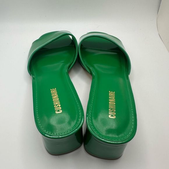 CUSHIONAIRE Women's Taboo one band dress sandal with +Memory Foam 10 GREEN - Picture 4 of 7